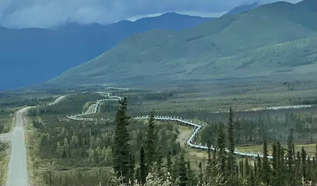 阿拉斯加的油管 / 照片來源 : 陳郁如的奇幻世界