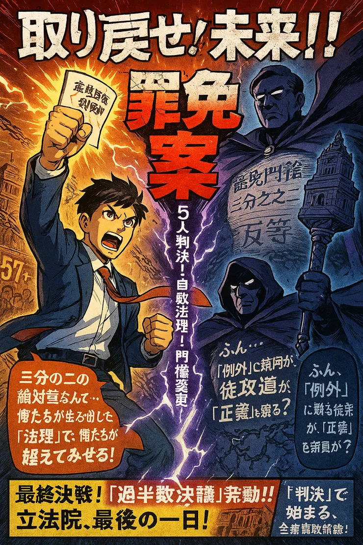 五人違法判決引發憲政危機