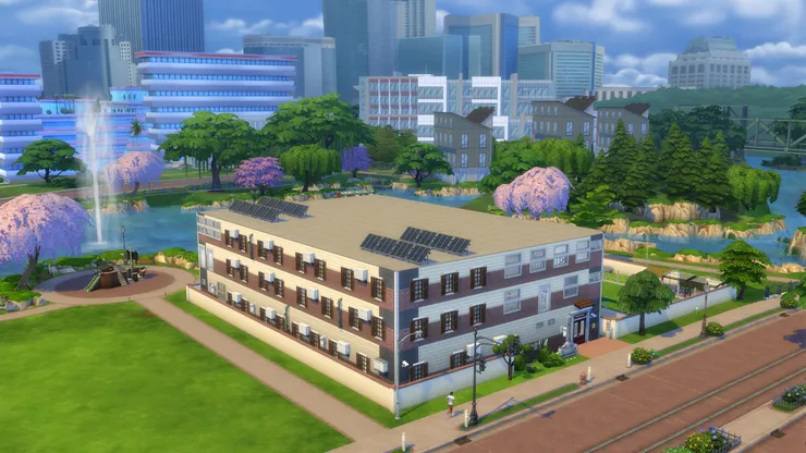 一般來說校舍都是方方正正的，我不想搞得奇形怪狀。