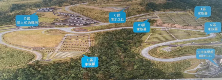 遊客中心外的全區導覽圖