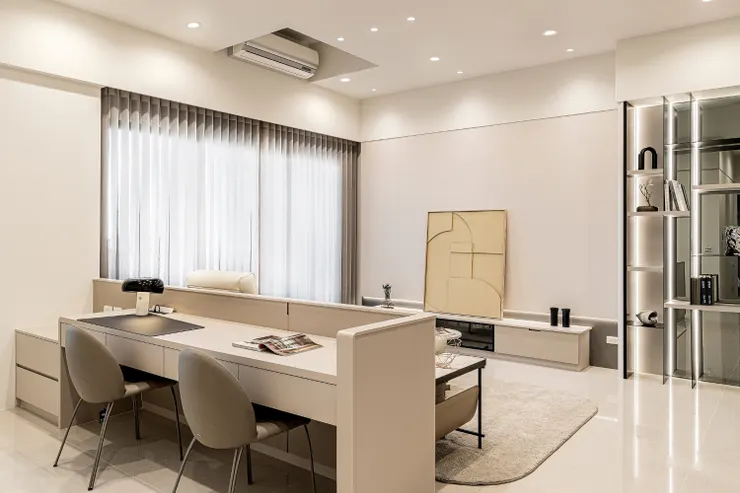 ▲開放式書房設計案例<御之苑A5-27F>