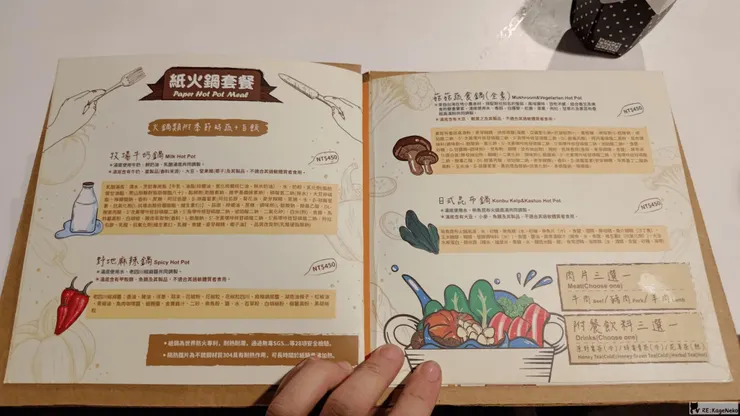 紙箱王餐廳菜單