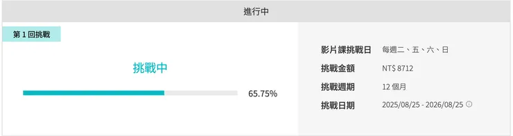 我真的有挑戰！