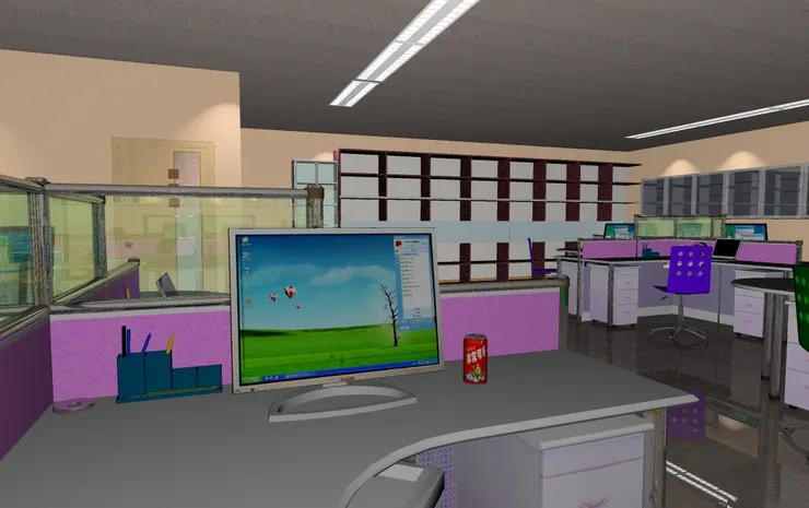 辦公室電腦的壁紙不要太花俏或有個性，不然人們會認為此人無心工作。我一定只用系統設定的這款。