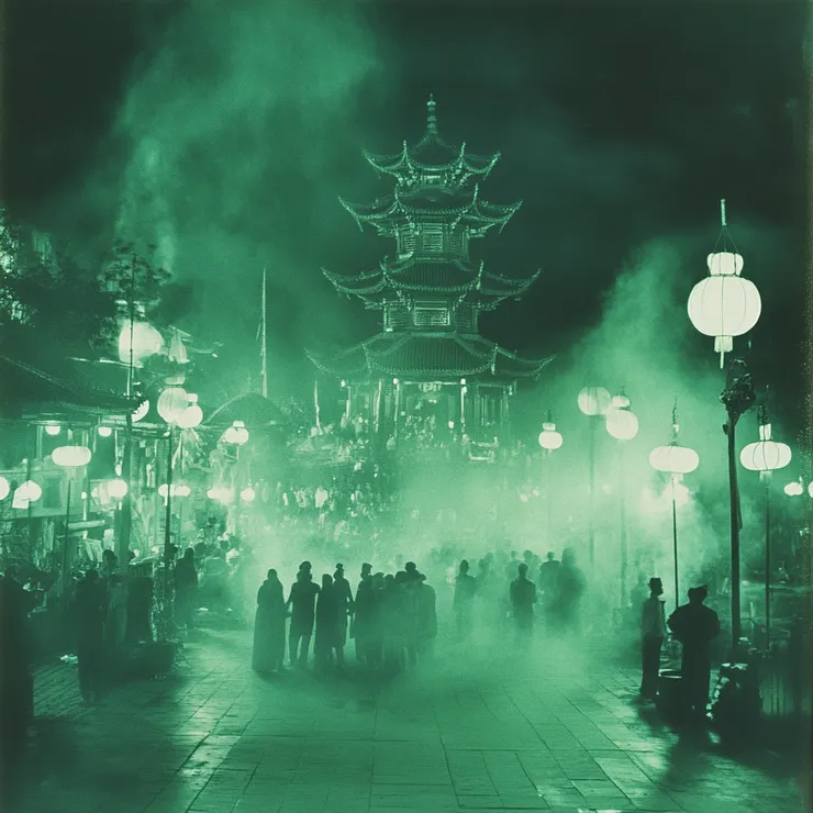 ＡＩ繪出的酆都鬼城