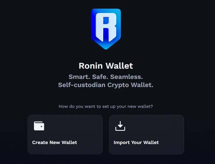 2.Create New Wallet 創建新錢包