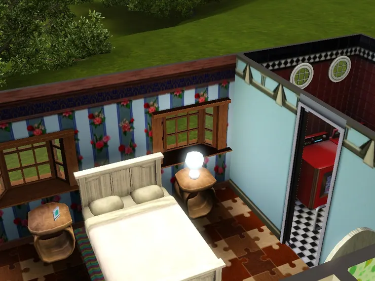 可能有人會覺得我一個房間用兩款壁紙很奇，但我試嘗不太單調，也看到很多房子不同牆壁設計不同，只是我現在學不來。