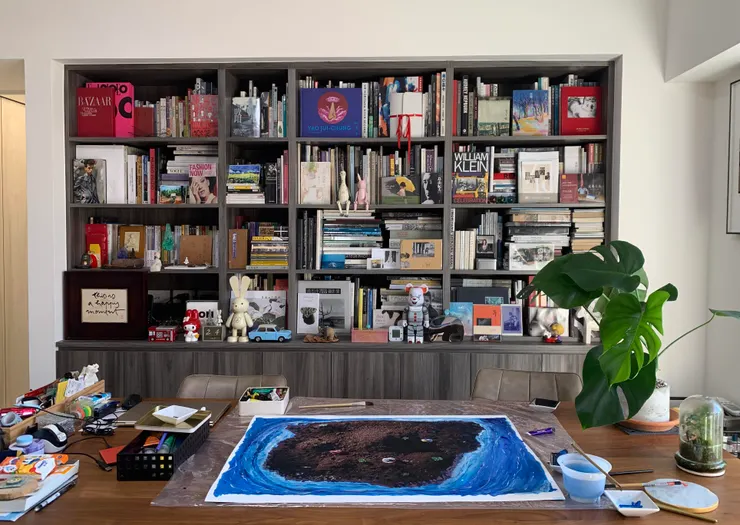 鄧博仁創作過程 攝影：鄧博仁