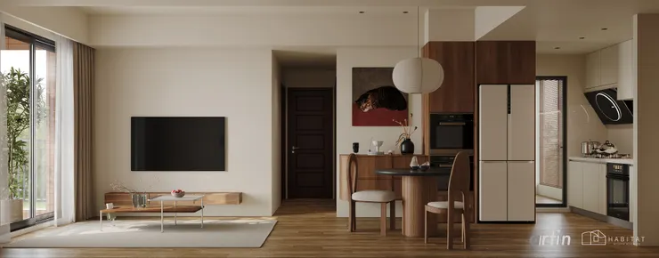 位於桃園的新案件 / 客廳空間