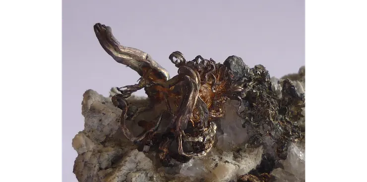 聖瑪麗歐米訥開挖出的自然銀,資料來源:Mindat