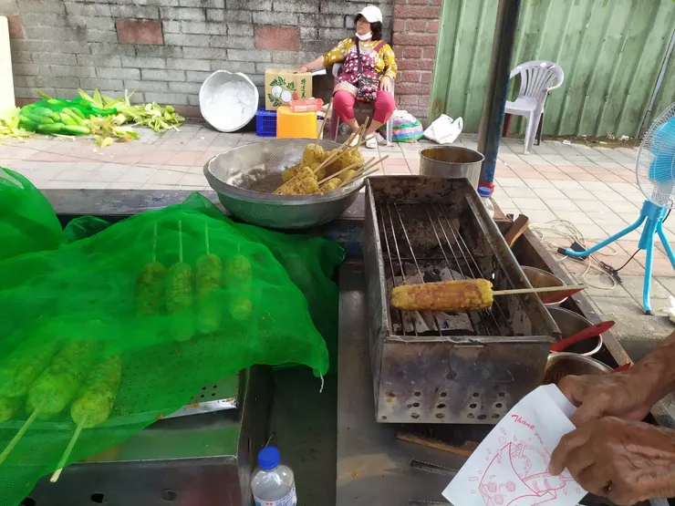 隆田烤玉米，只開五六日，一定要來吃。