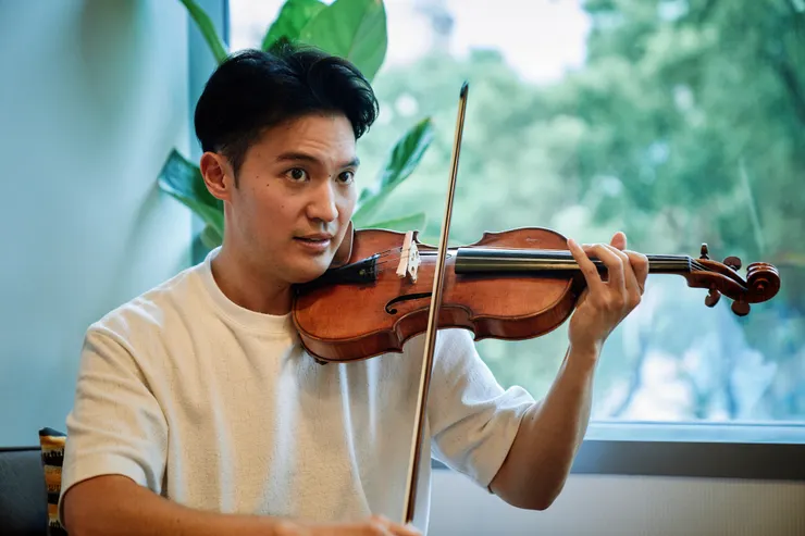 小提琴家陳鋭。（攝影：鄭達敬）