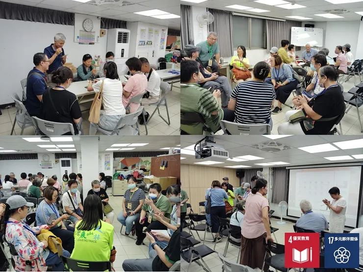 隊輔們帶領各自的組員夥伴認識彼此與活動方式