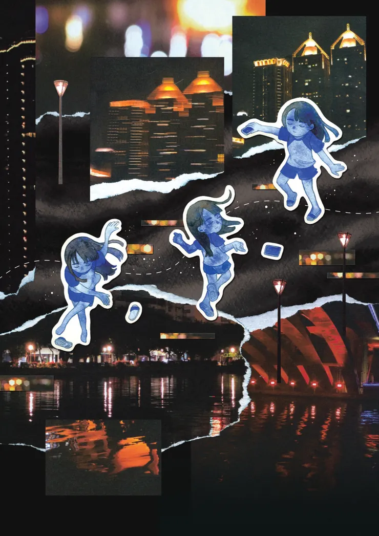 夏弩〈夜遊〉作品之一