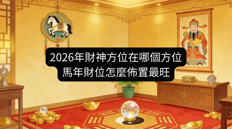 2026年財神方位在哪個方位馬年財位怎麼佈置最旺