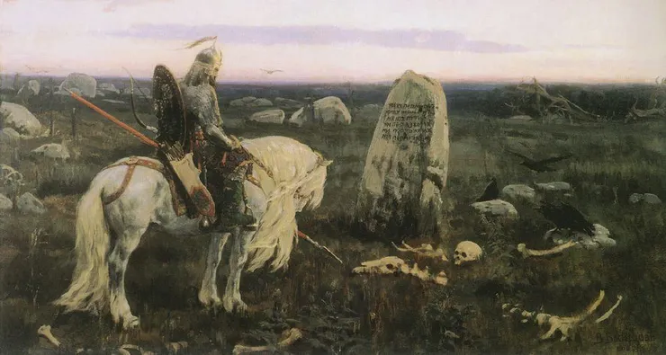 "Bogatyr at the Crossroads", Viktor Vasnetsov, 1882