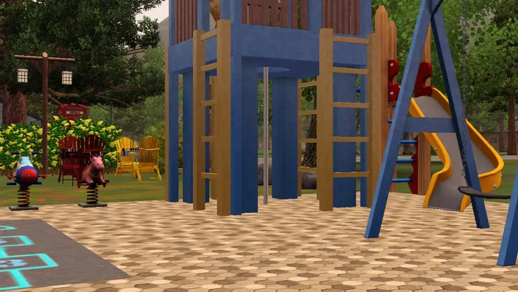 小孩最後在這東西周圍跑,玩捉迷藏。