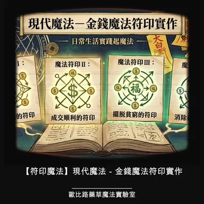 【符印魔法】現代魔法－金錢魔法符印實作