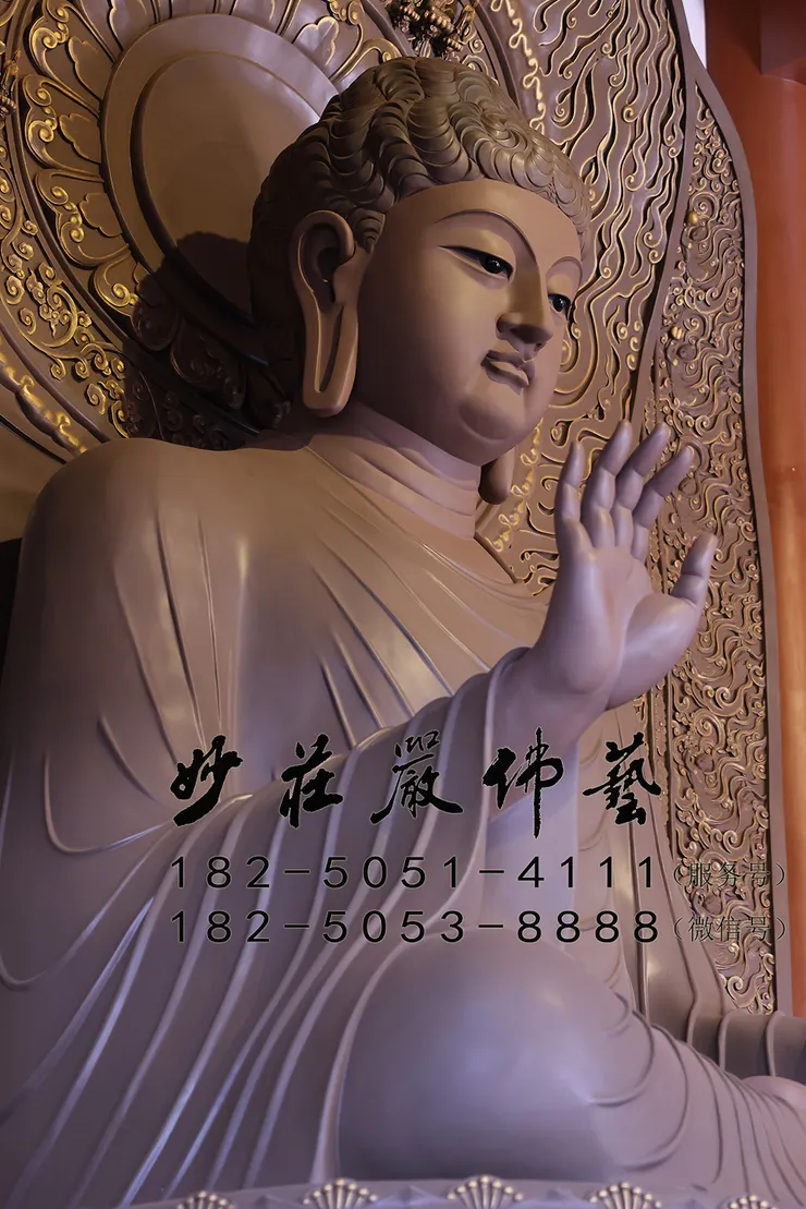 盧舍那大佛塑像左側現場實拍圖