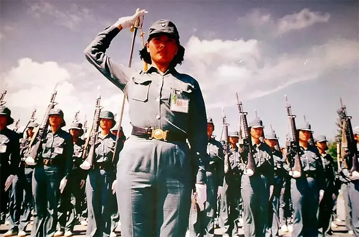 金馬自衛隊參與國慶閱兵(圖片來源：金門國家公園，經數位編輯修改)