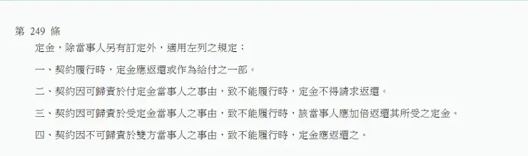 民法第249條規定