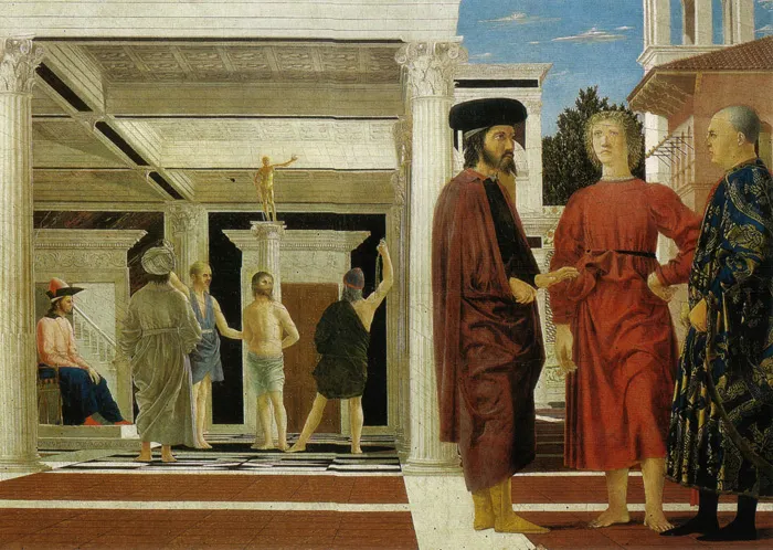 文藝復興時期：彼得羅·貝羅尼（Pietro della Francesca）的《理性寓言》（Piero della Francesca, Allegory of Reason）（圖片取自網路）