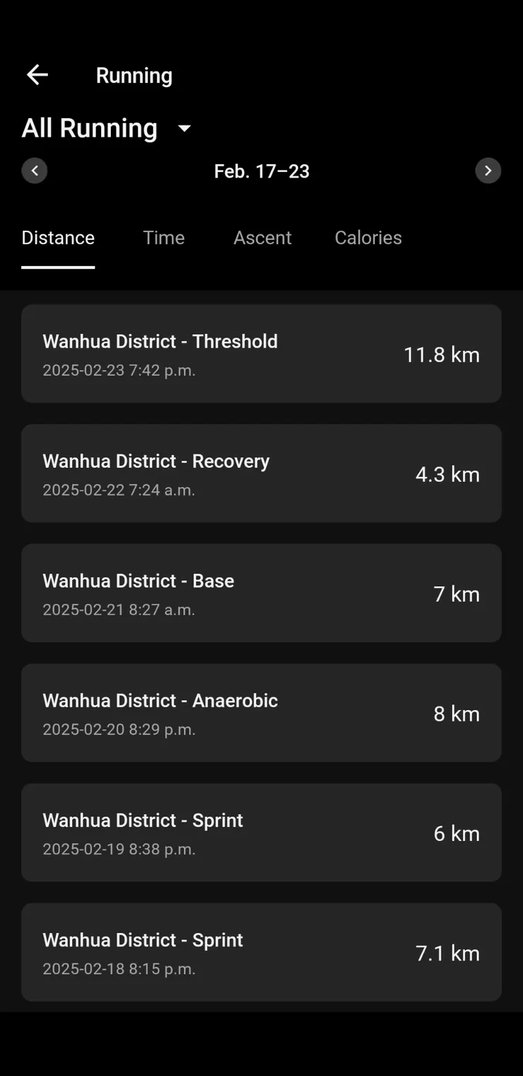 依照Garmin計畫按表操課