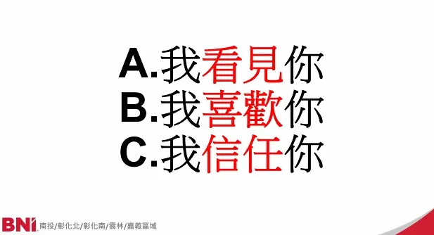 我出席了，然後互動了，於是我們就有生意了！
