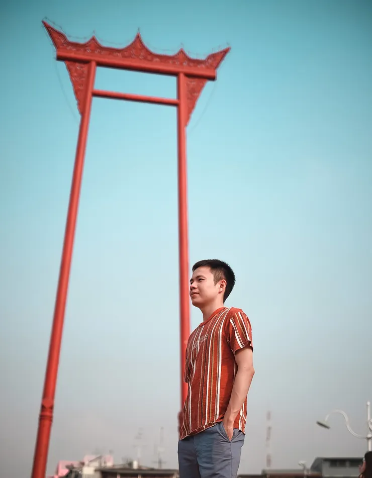 大鞦韆是曼谷地標之一,在這裡拍照很有味道