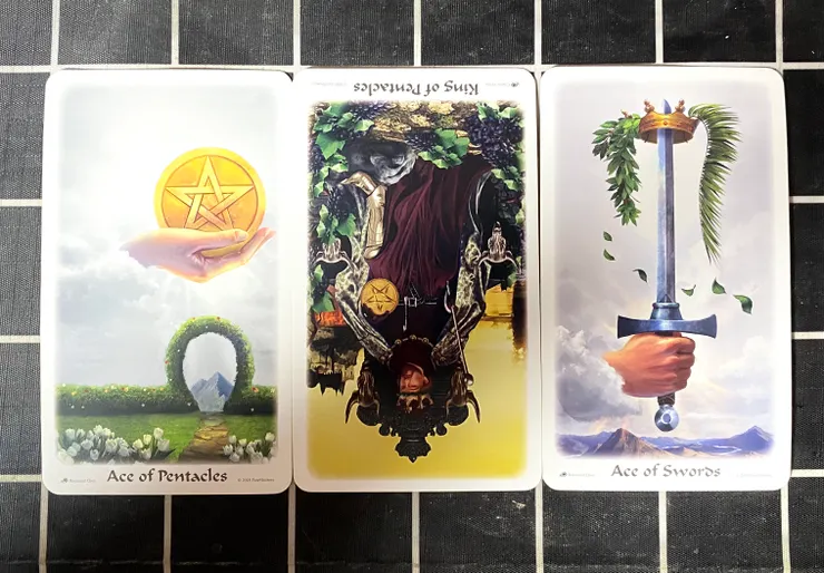 過去及未來:金幣ACE及寶劍ACE