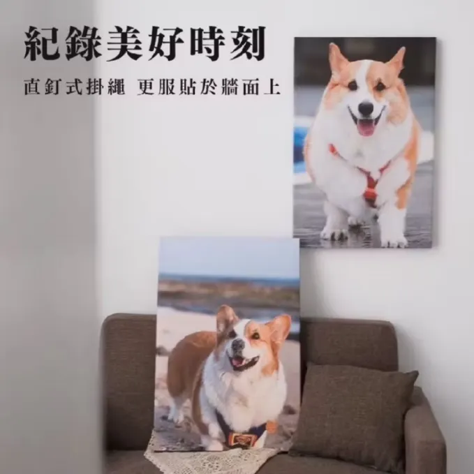 客製化手繪風似顏繪無框畫