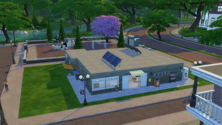 先讓大家看看超市的外觀。要說清楚本來那家超市是在一幢大樓的地下層,但我無可能畫一幢大樓出來,所以把超市改成單幢的建築物。