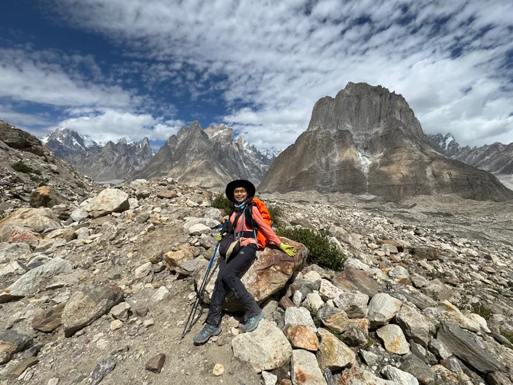 荒漠的喀喇崑崙山脈