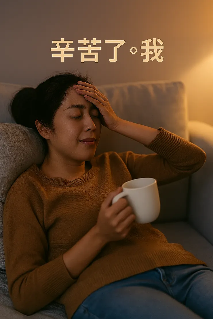 辛苦了。我。忙碌了一週