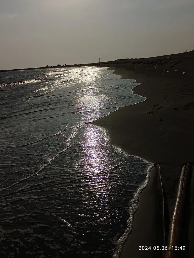 大鵬灣海灘，自拍攝