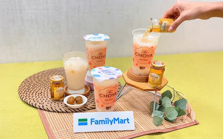  全家「CHOYA 梅子酷繽沙」。
