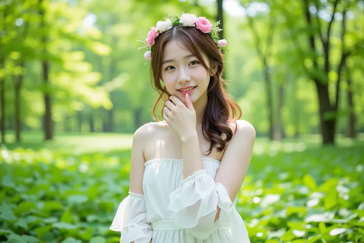 one hand touch her lips, 一隻手觸摸她的嘴唇