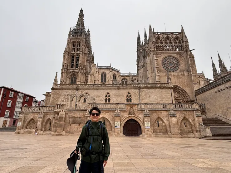 早起在burgos大教堂在拍幾張留念，光好美。