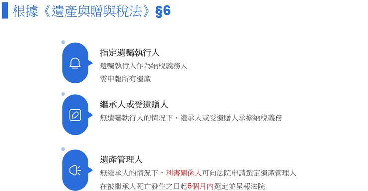 《遺產及贈與稅法》第6條內容。