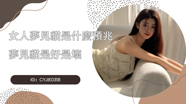 CYJIE｜女人夢見貓是什麼預兆 ，夢見貓是好是壞