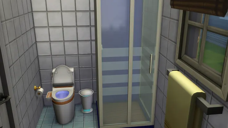 我喜歡把垃圾桶放在馬桶旁。