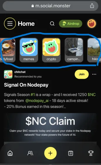 SoMon dApp的使用者介面