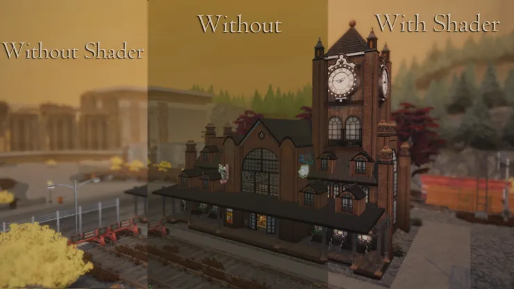 拍攝包含建築物的效果