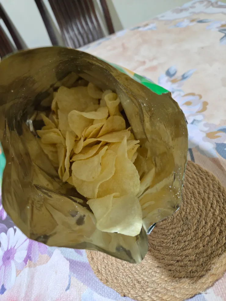 打開真的就是一半的一半啊!