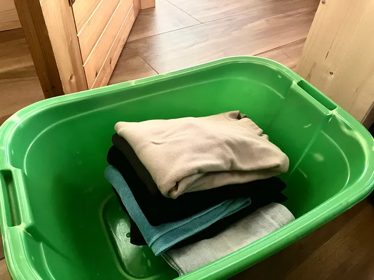 洗完的衣服居然已經被折好，感動到痛哭流涕