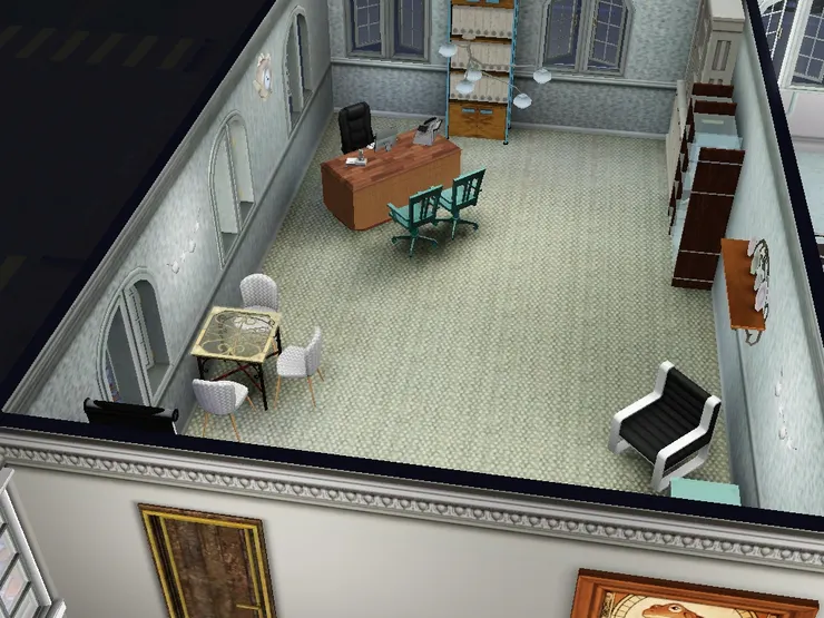 Owner的辦公室當然很大。 