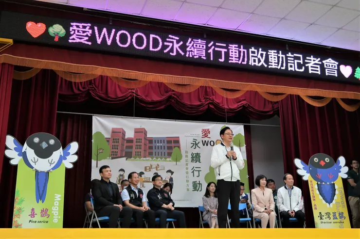 聽到張善政市長談到支持我們的理念，內心非常感動。