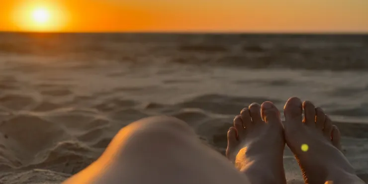 西澳伯斯的暖陽，像是一種安慰。(圖/Thomas提供）