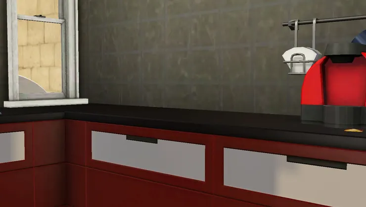 我總覺得紅色滿適合廚房。