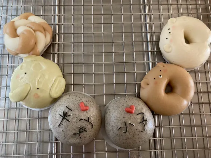 女兒的收涎饅頭挑戰成功!